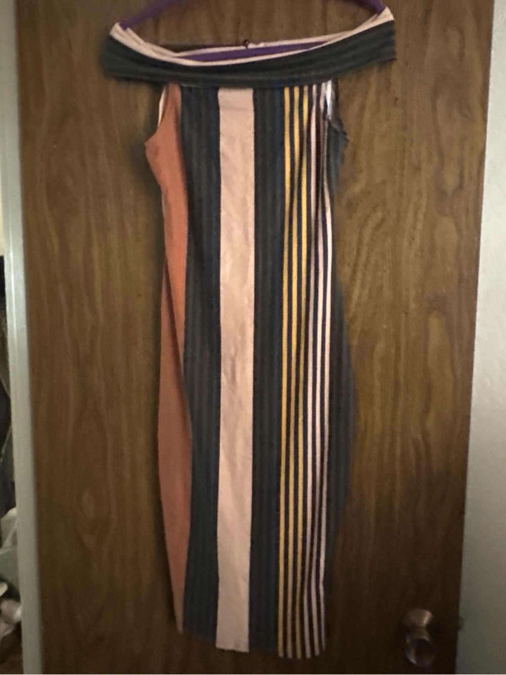 privy Striped multicolored Off Shoulder Dress